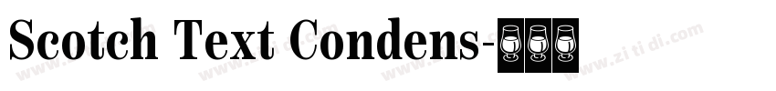 Scotch Text Condens字体转换